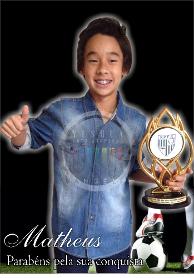 banner de aniversario futebol jogador tema