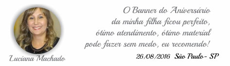 CHEGOU HOJE o banner FICOU MARAVILHOSO, MUITO OBRIGADO PELA ATENÇÃO COM CERTEZA VOU RECOMENDAR! - LUCIANA MACHADO - BRAGANÇA PAULISTA, SÃO PAULO - SP 26-08-2016
