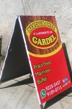 Banner - Cavalete restaurante e lanchonete do gardel