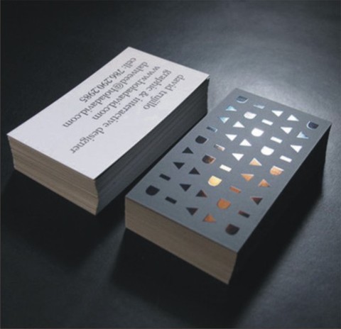 cartao de visita com verniz localizado, Piraquara	;